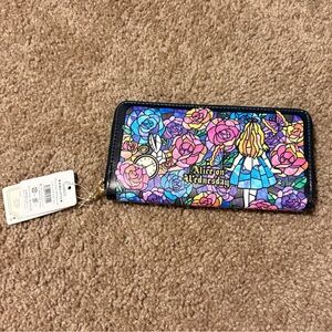 NWT Alice in Wonderland Alice on Wednesday Disney Wallet
